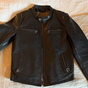 Black Leather Men's Jacket